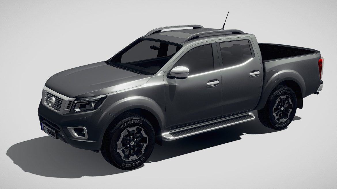 nissan navara doublecab 2020 3d model