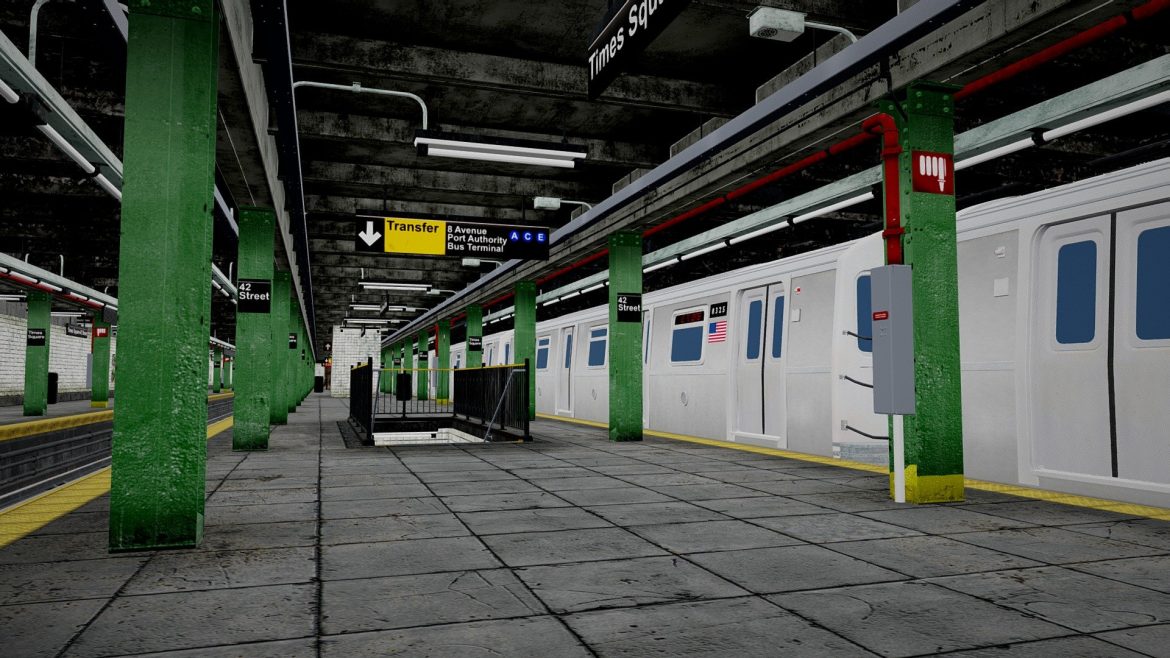 nyc subway station 3d model