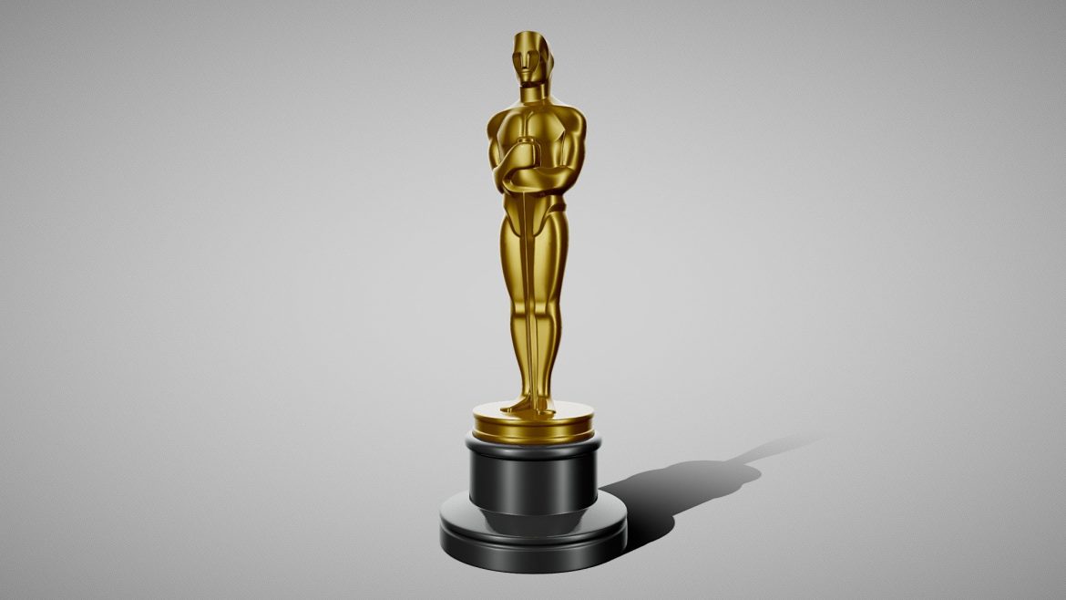 oscar movie avard statue 3d model