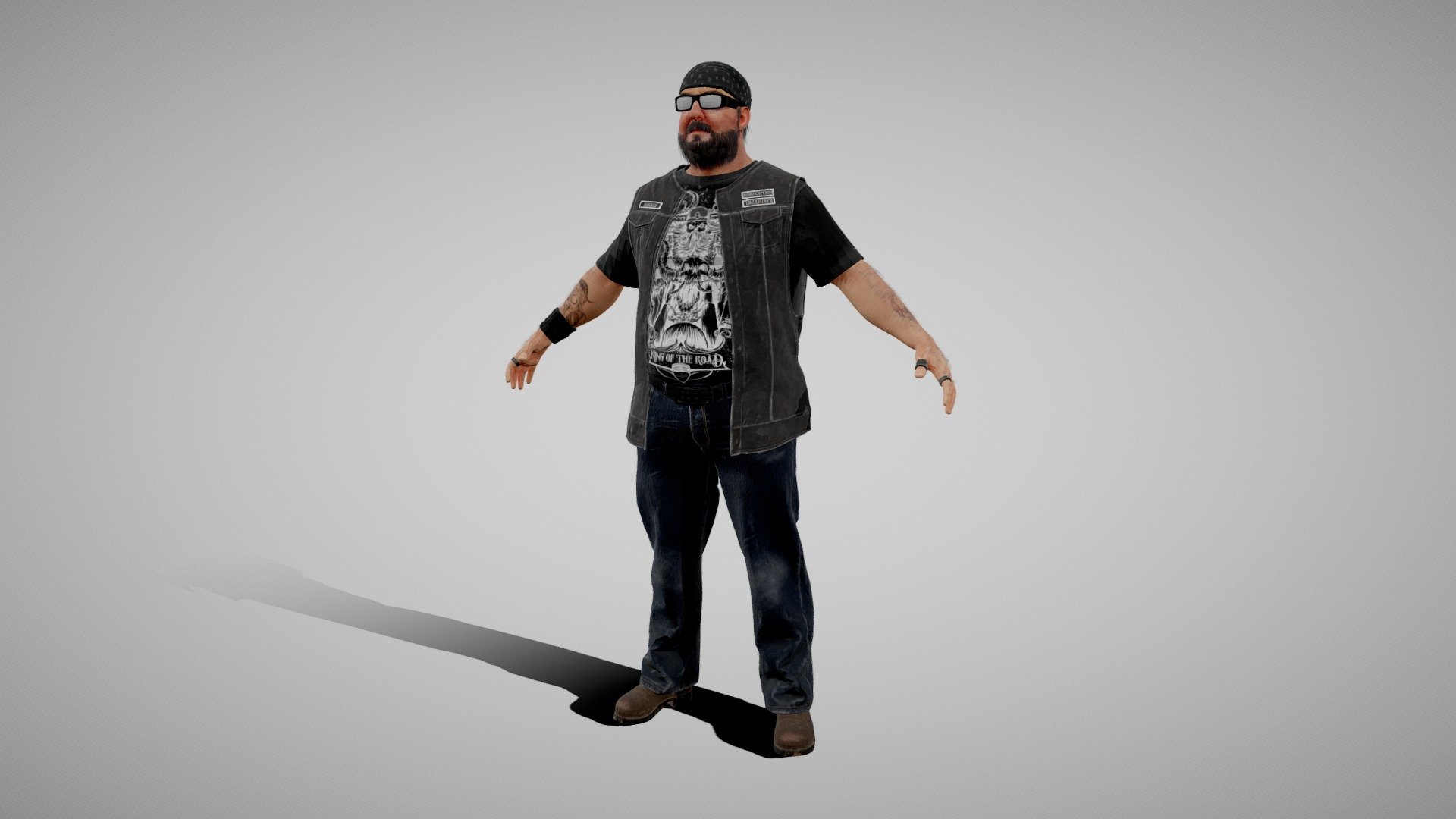 Outlaw Biker Harley Rider