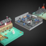 polygon zombie environment pack combo 3d model