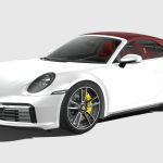 porsche 911 turbo s cabrio 2021 3d model