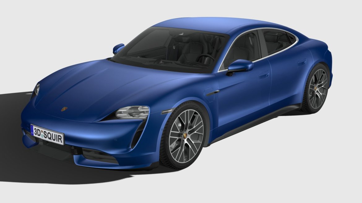 porsche taycan turbo 2020 3d model