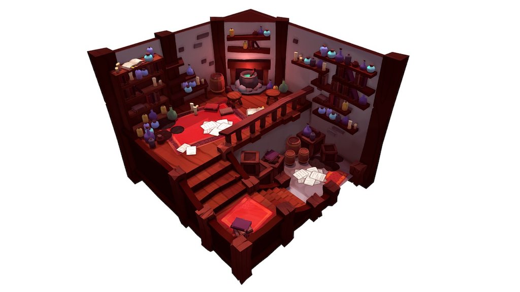 potion shop 3d model