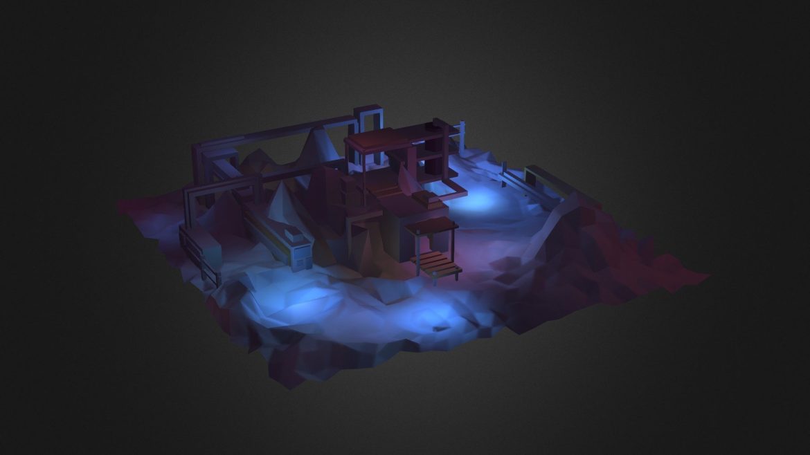 purple night 3d model