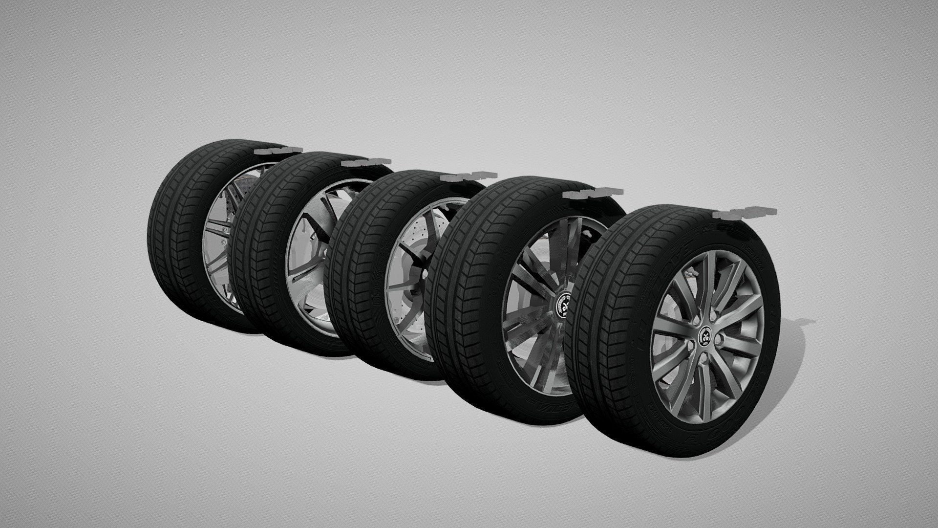 Random Tyre and brake set