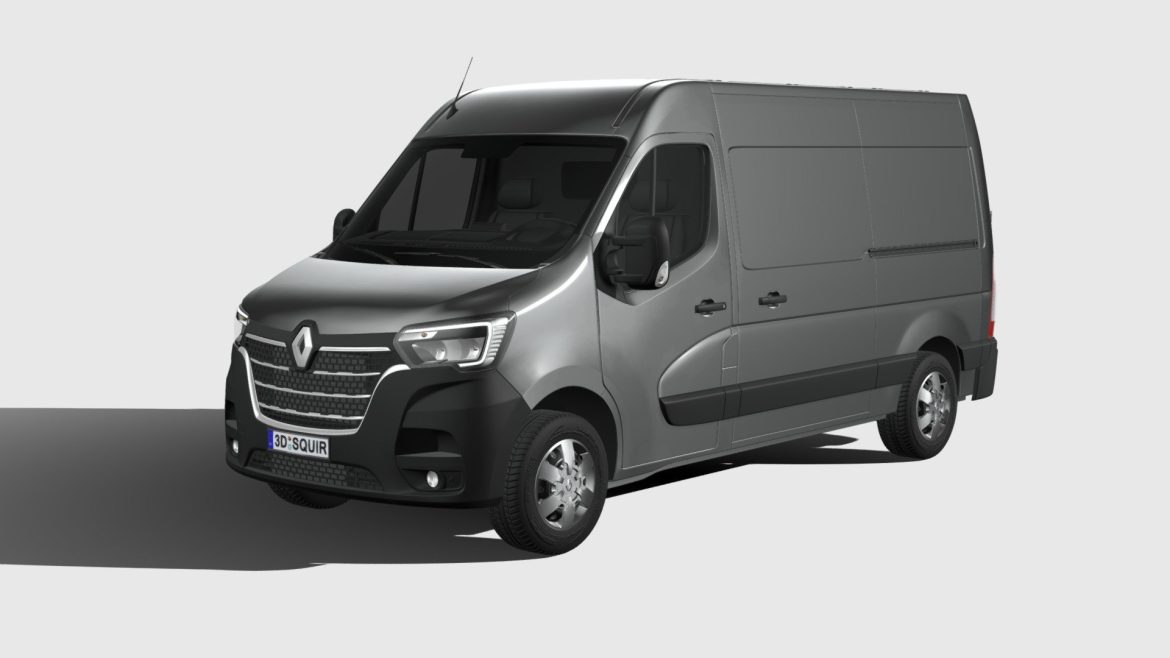 renault master l2h2 2020 3d model