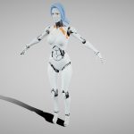 Robo woman realistic