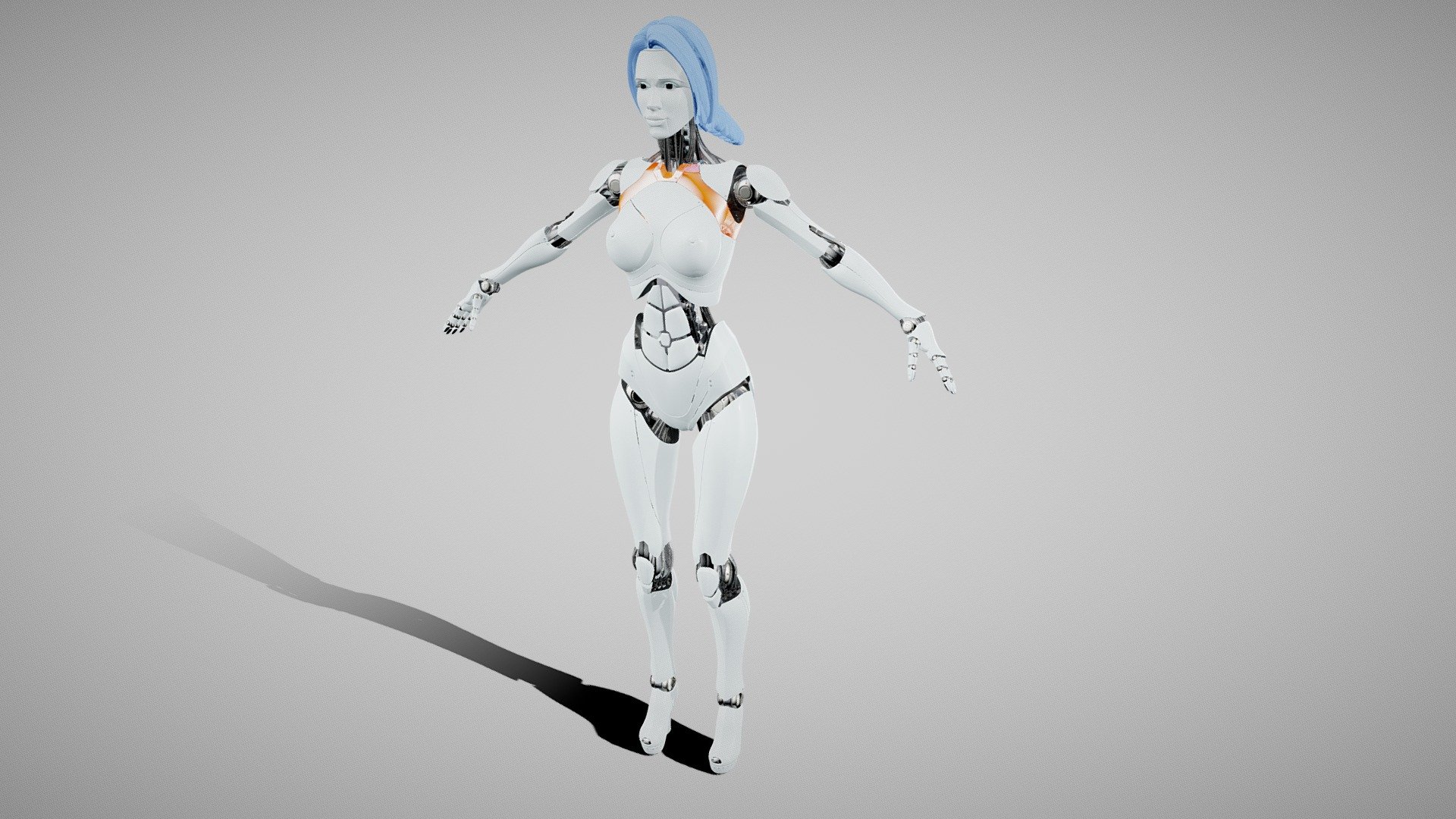 Robo woman realistic
