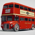 routemaster london double decker bus 3d model