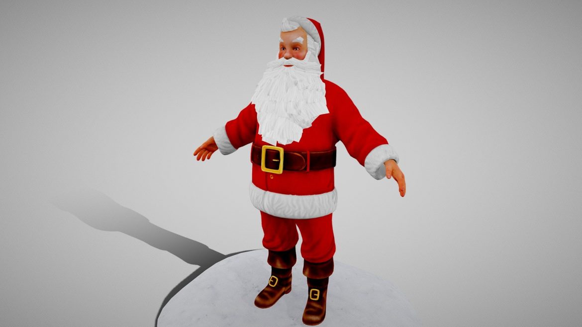 santa claus 3d model
