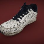 scanned white trainers 3d model