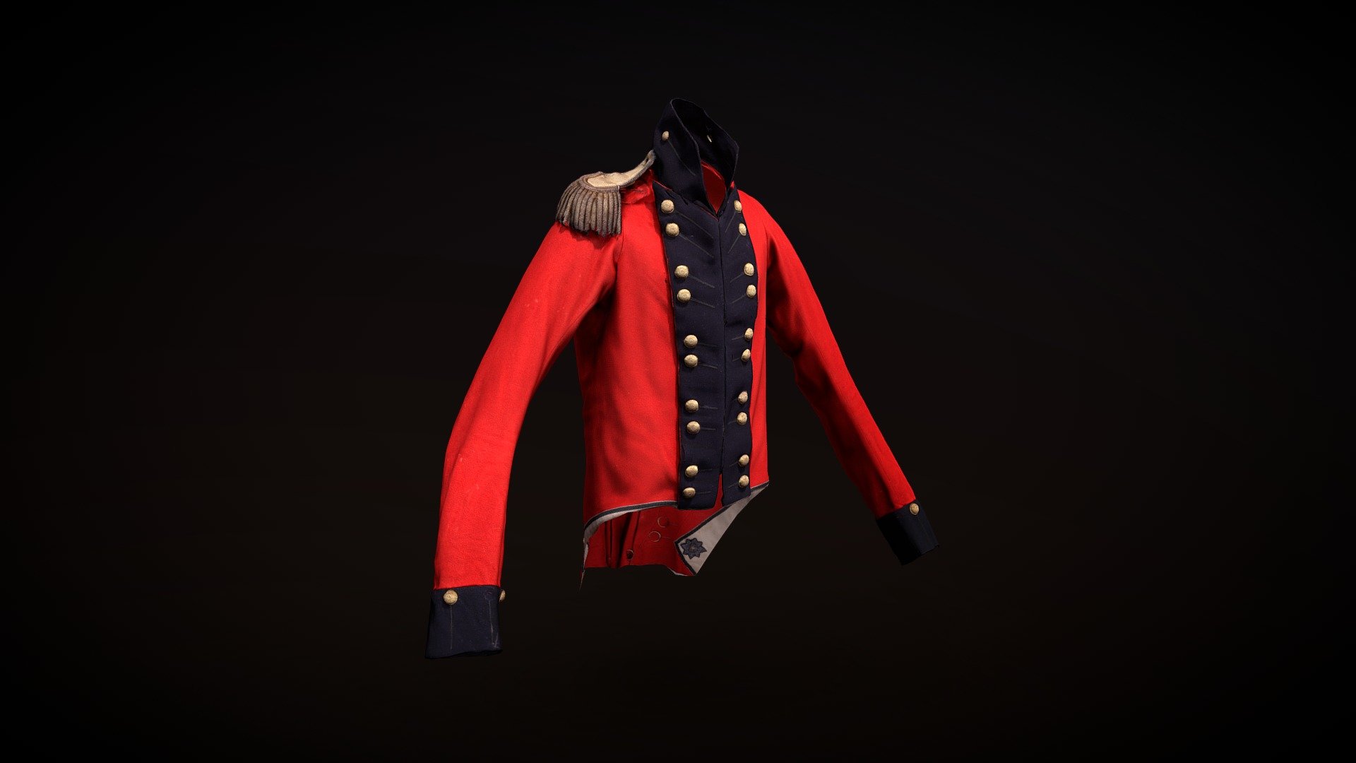 Scarlett Coatee, Officer’s 3rd Battalion Company
