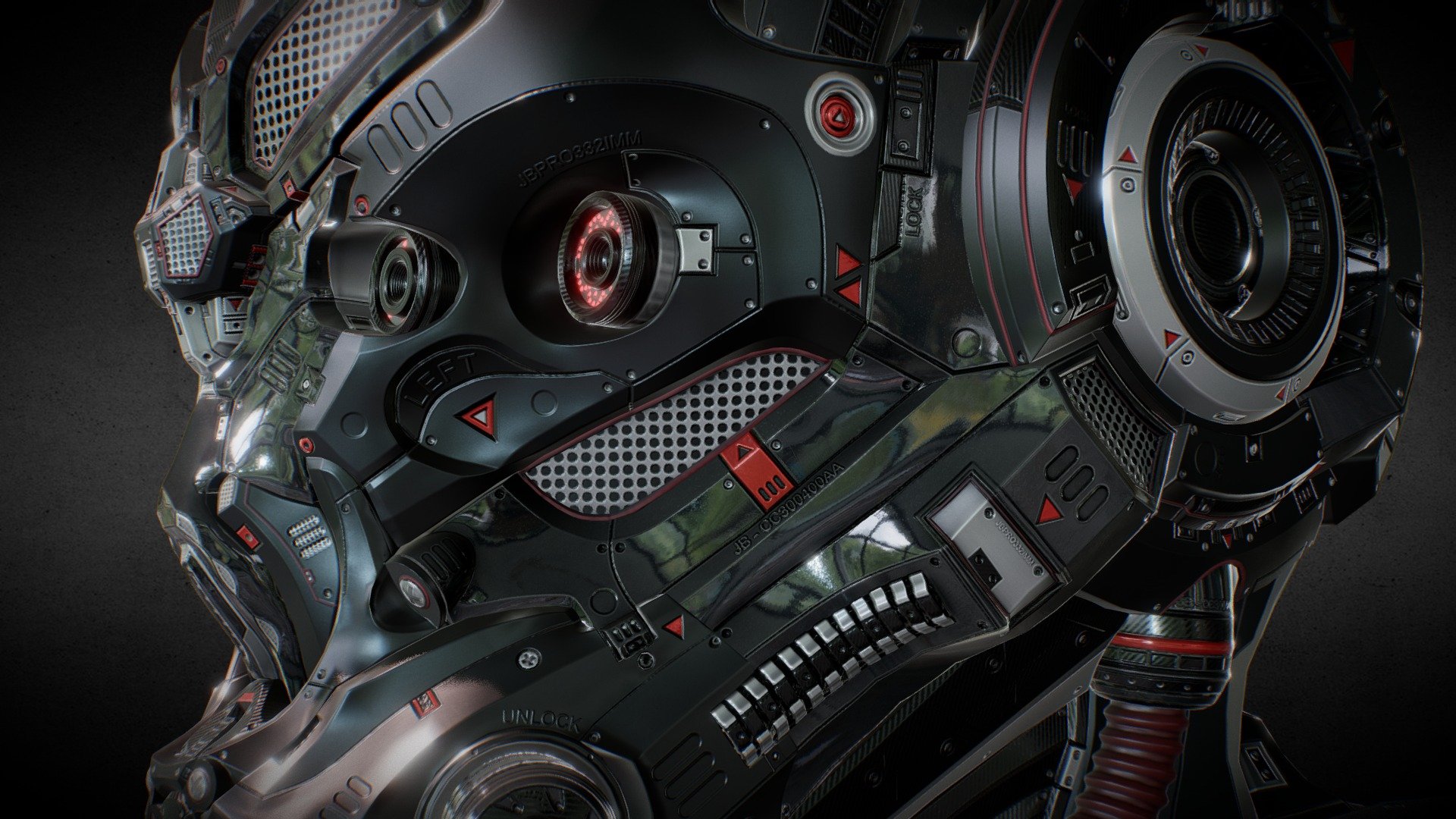 SCI-FI HELMET – RED DEVIL – Jonathan BENAINOUS