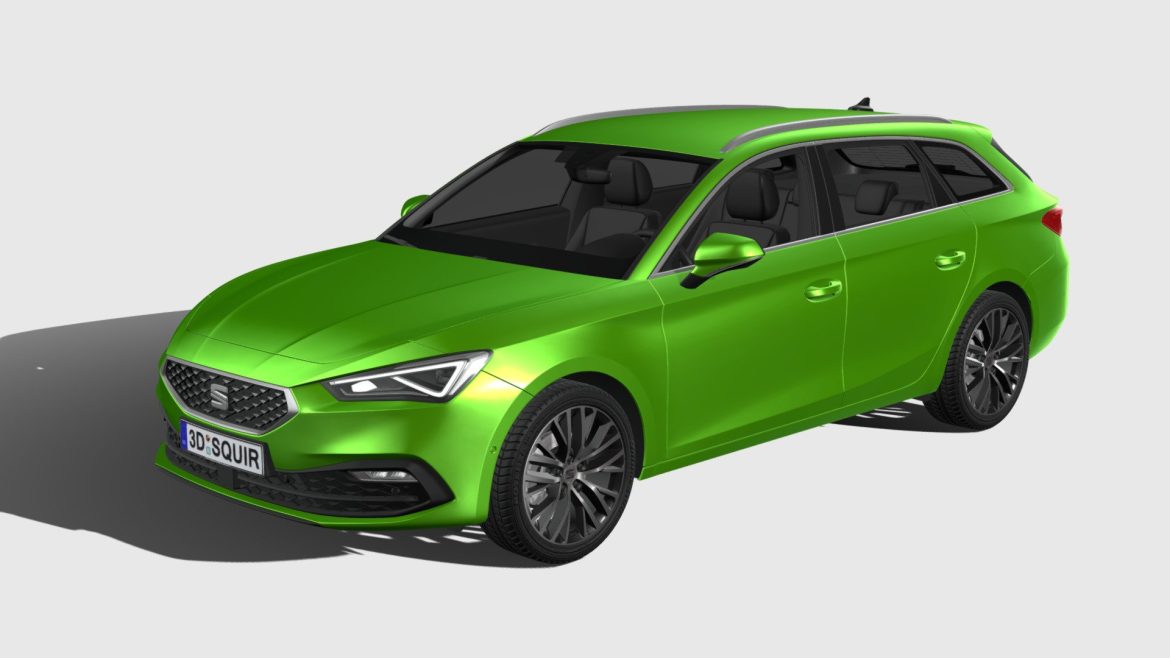seat leon sportstourer 2020 3d model