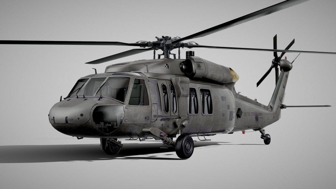 sikorsky uh 60a black hawk 3d model