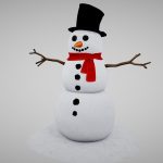 snowman 3d model