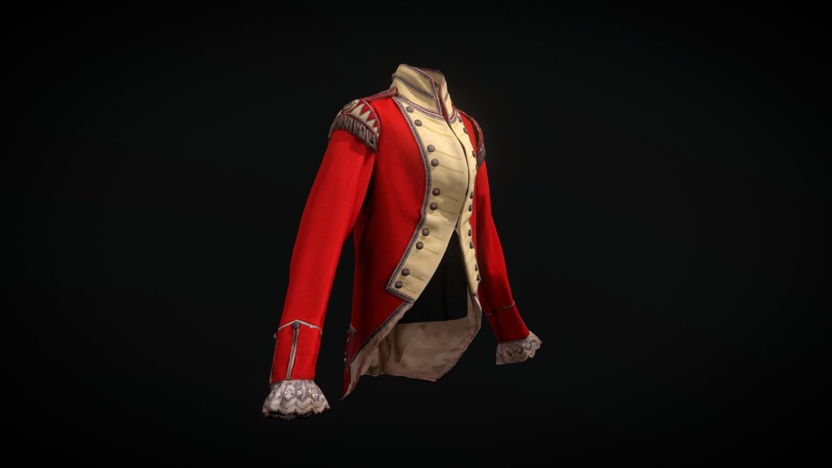 st ives volunteers coat 3d model