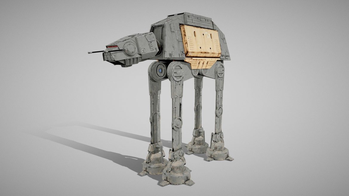star wars at act walker 3d model