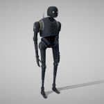 starwars k2so droid 3d model