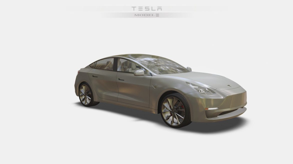 tesla model 3 part 1 3d model