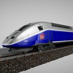 tgv speed train 3d model