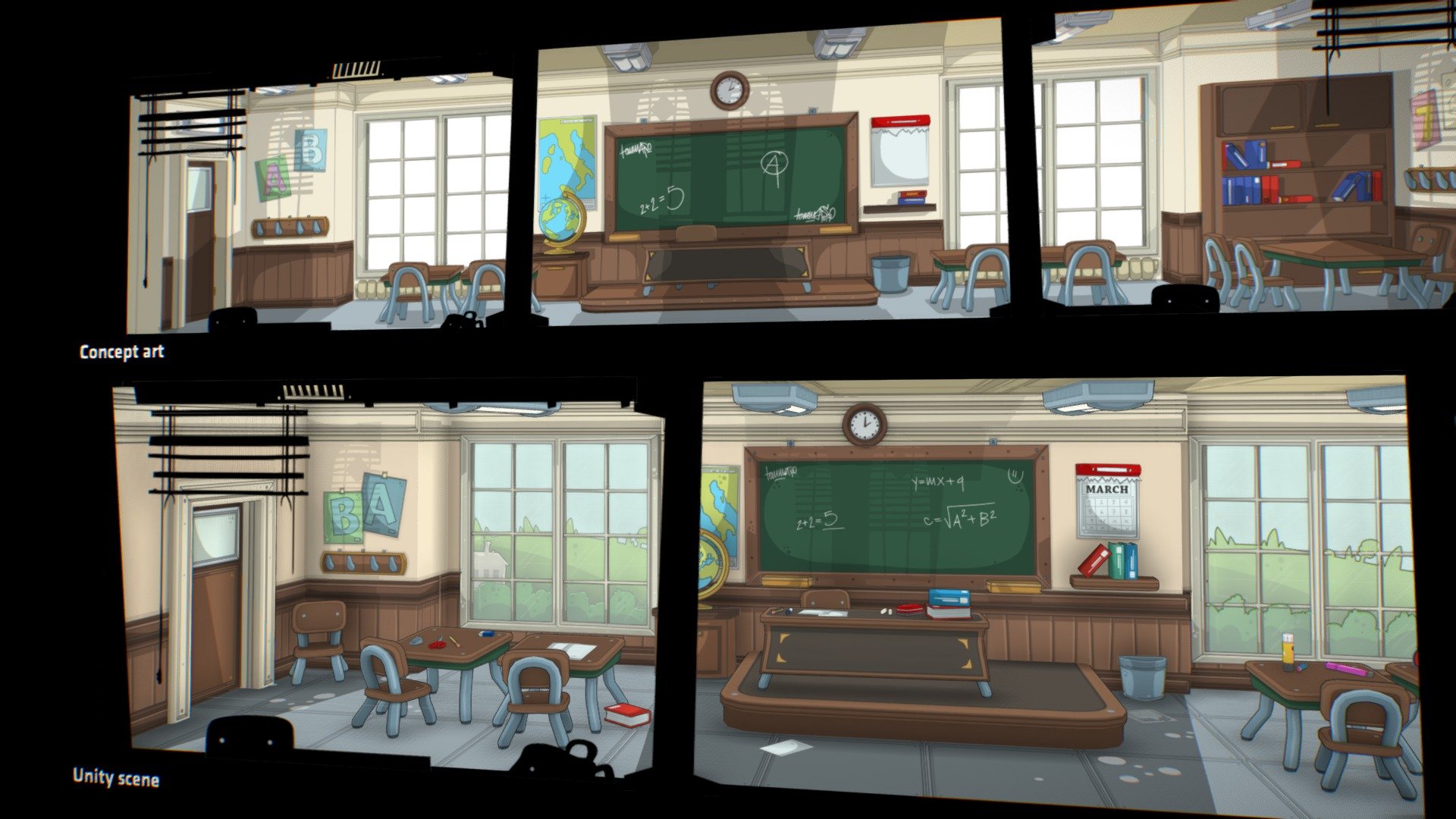 Toon Classroom – School scenario