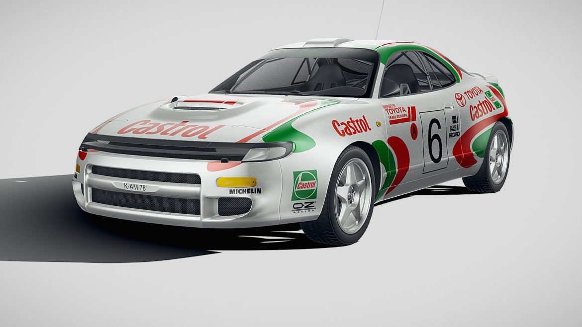 toyota celica wrc carlos sainz 1991 3d model