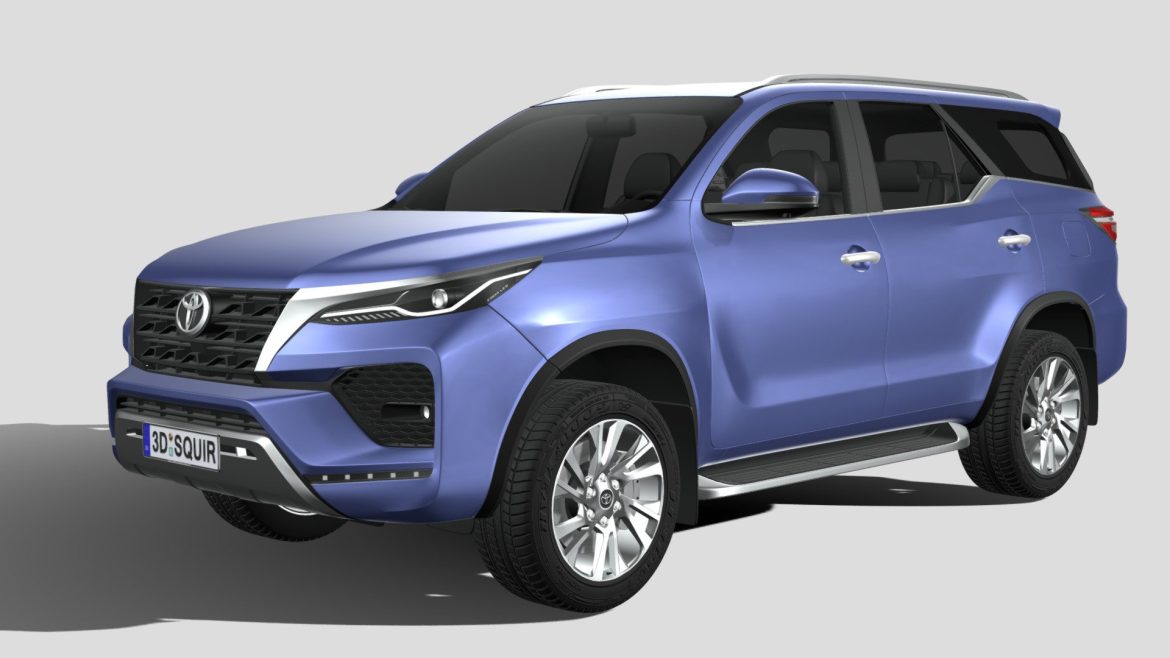 toyota fortuner v2 2021 3d model