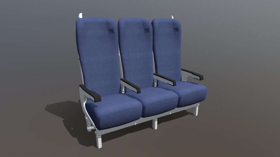 train seat 015 3d model
