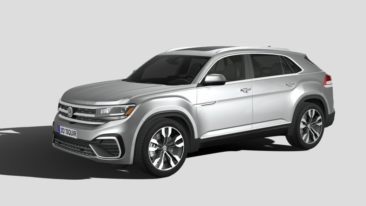 volkswagen atlas cross sport r line 2021 3d model