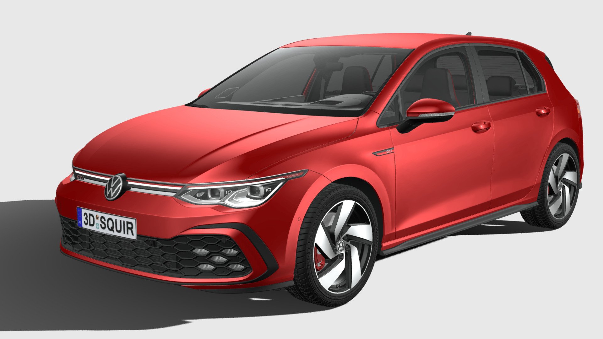Volkswagen Golf GTI 5-door 2020 LowPoly