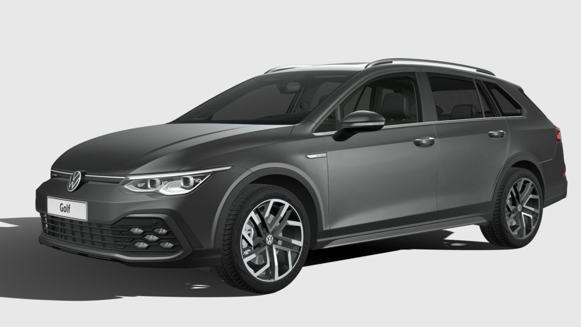 volkswagen golf variant alltrack 2021 3d model