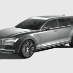 volvo v90 estate 2020 3d model