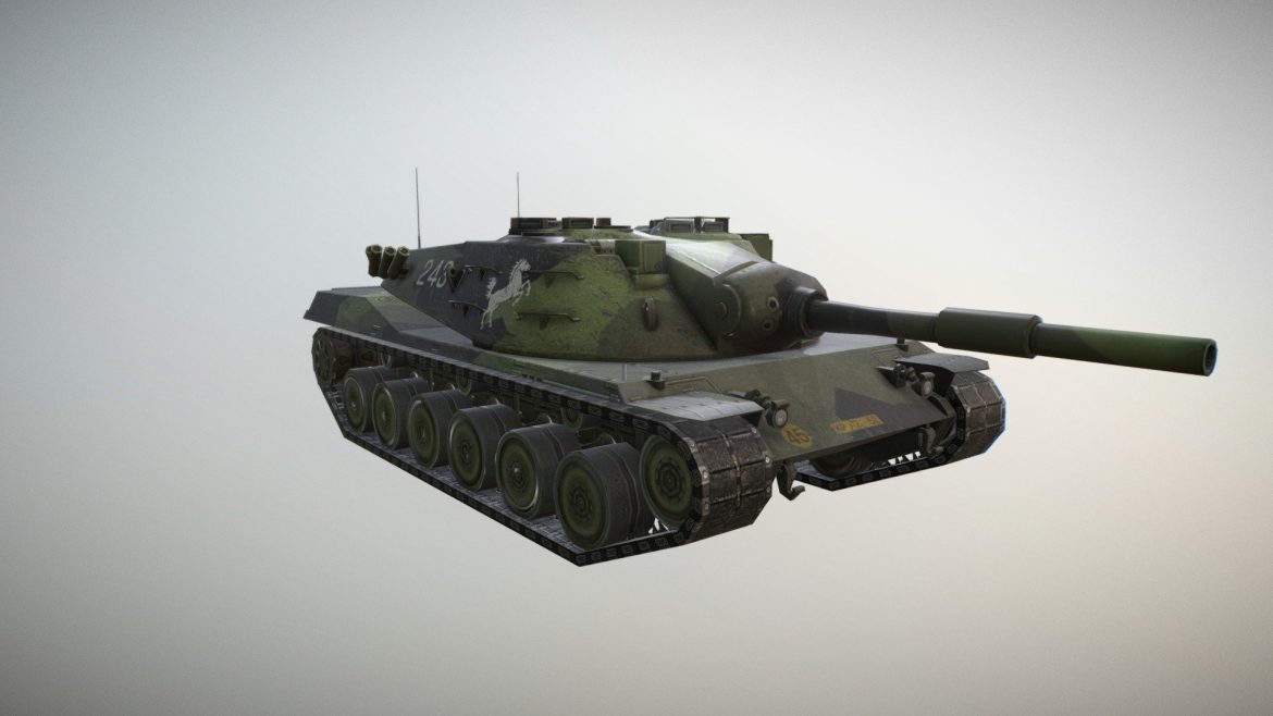 world of tanks blitz kpfpz 70 tank 3d model
