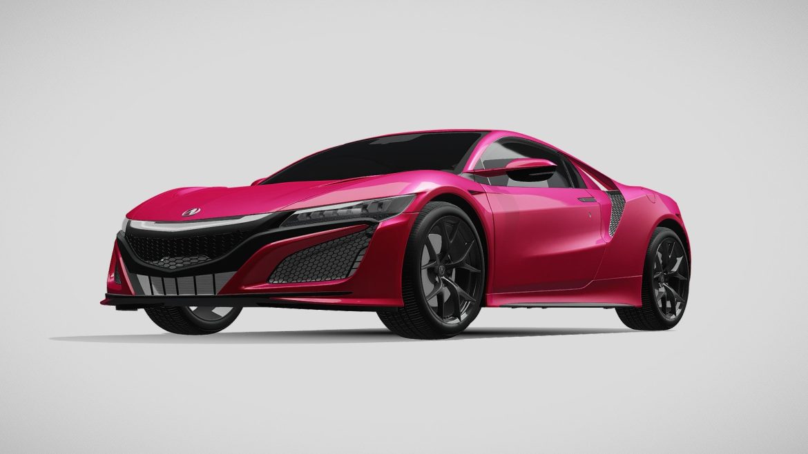 acura nsx 2016 3d model