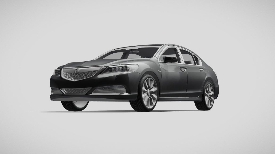 acura rlx sh awd 2015 3d model
