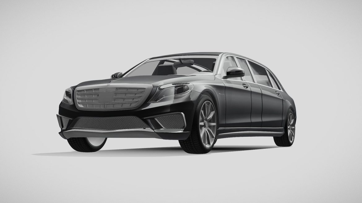 amg mercedes maybach pullman vv222 2015 3d model