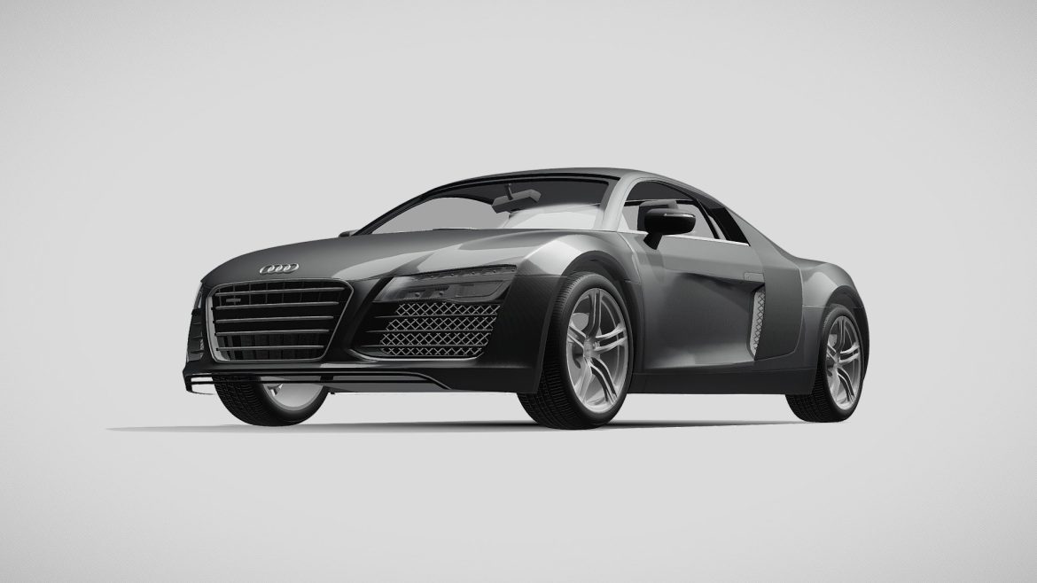 audi r8 2013 3d model