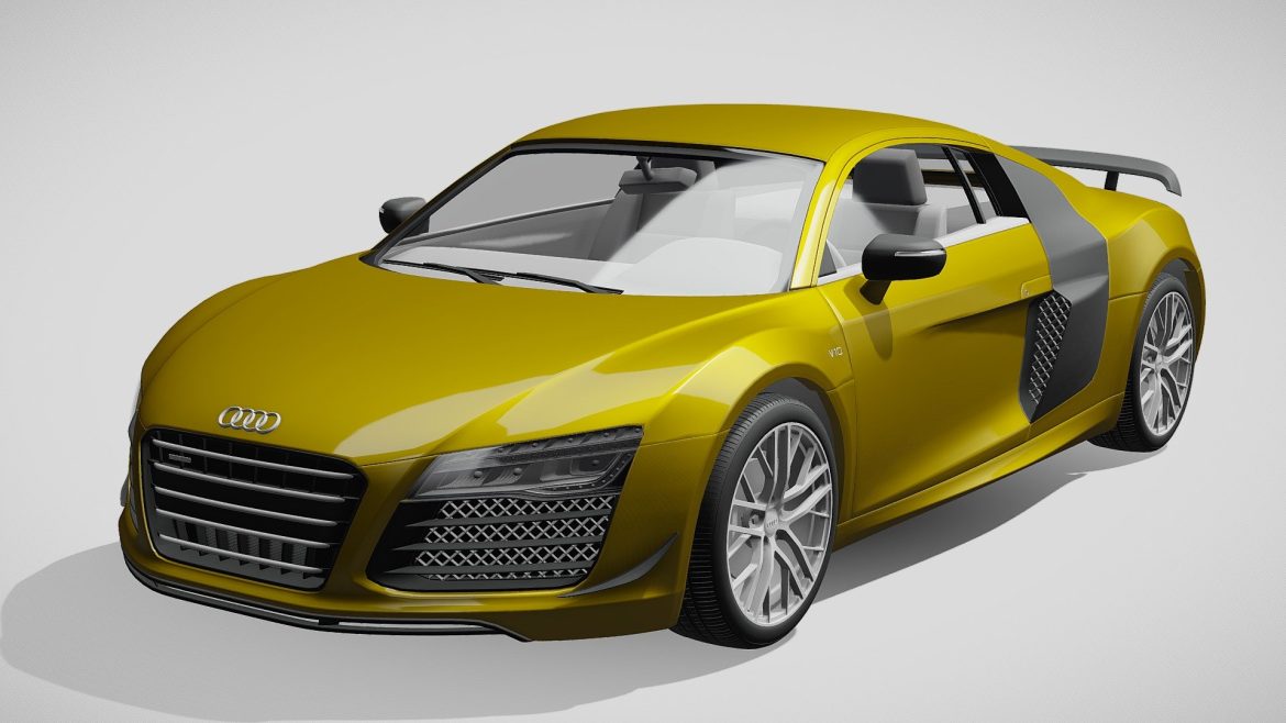audi r8 lmx 2014 3d model