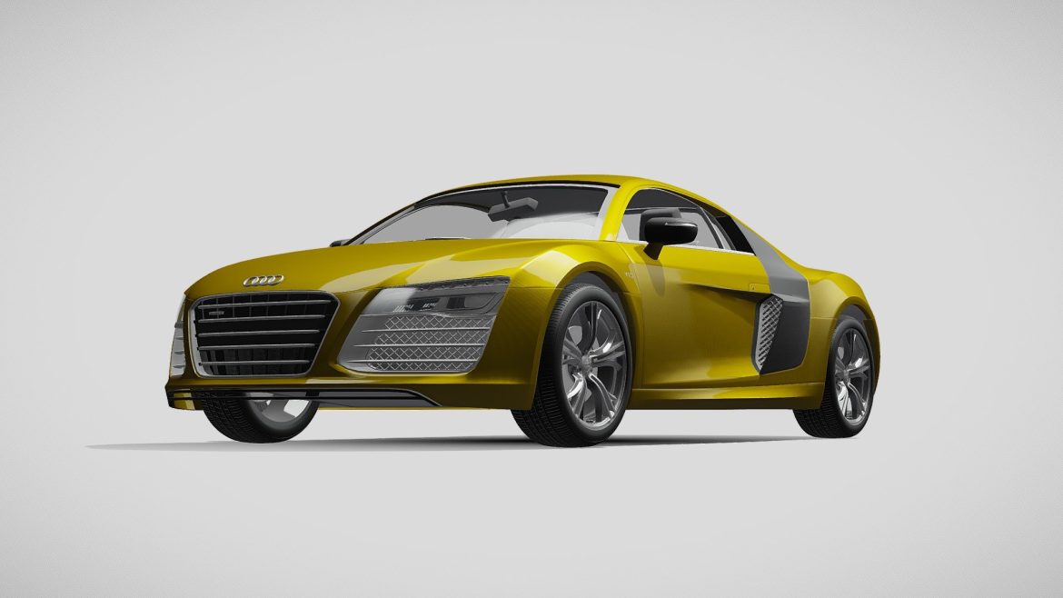 audi r8 v10 plus 2013 3d model