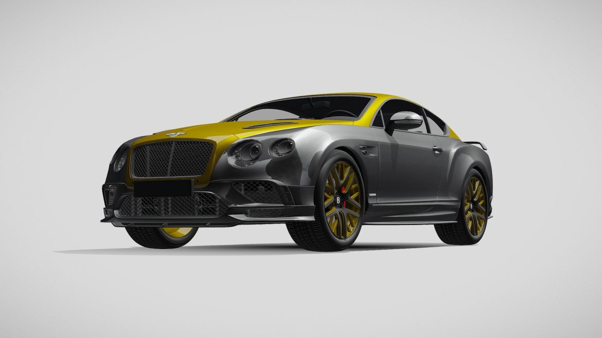 bentley continental gt continental 24 2018 3d model