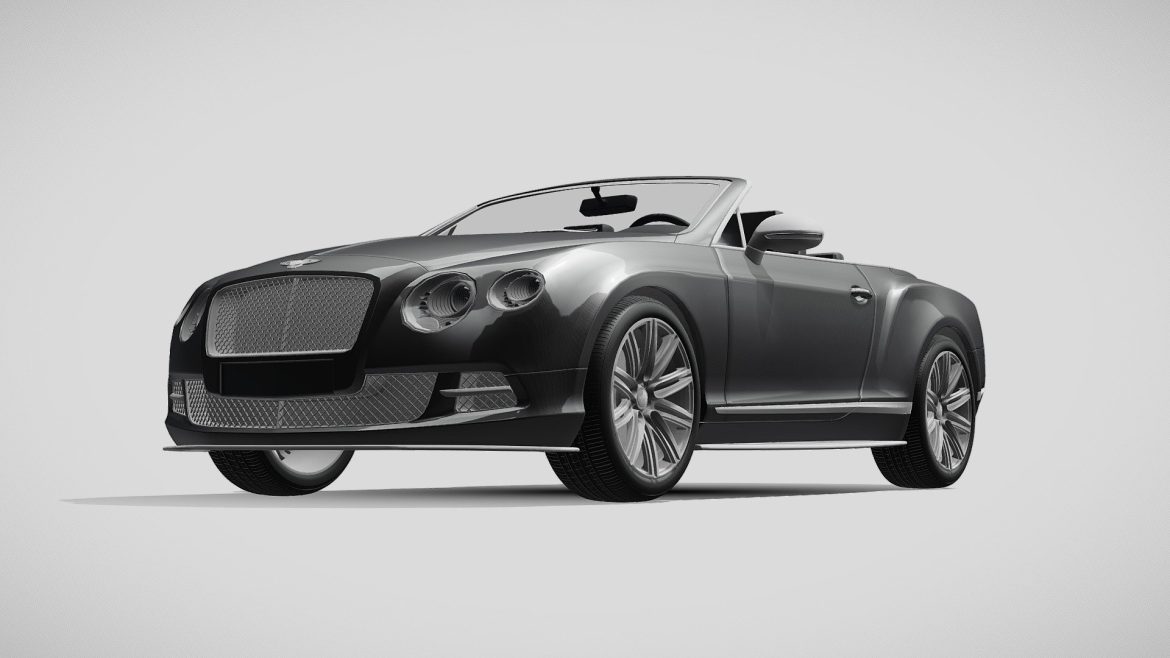 bentley continental gt speed convertible 2012 3d model