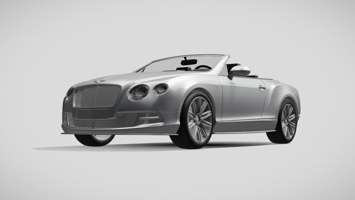 bentley continental gt speed convertible 2014 3d model