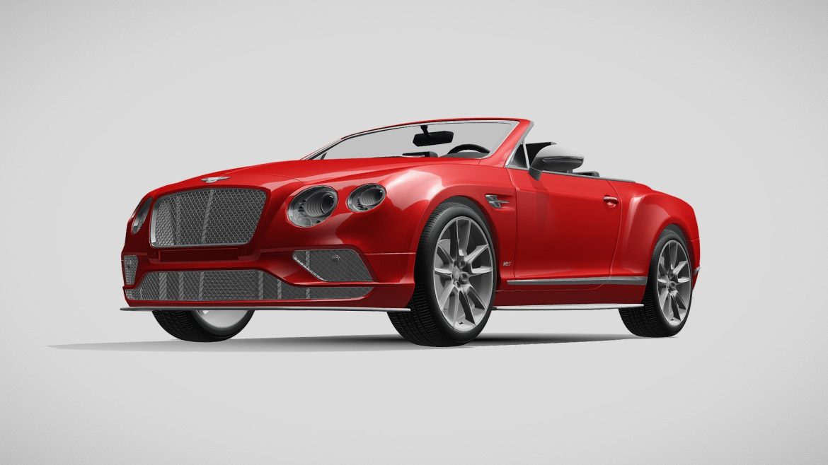 bentley continental gt v8 s convertible 2015 3d model
