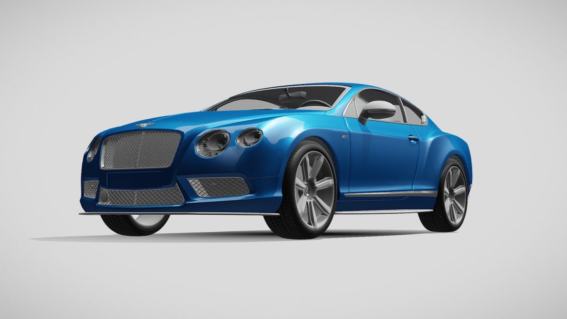 bentley continental gt v8 s coupe 3d model