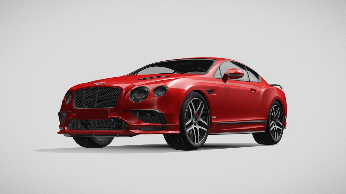 bentley continental supersport 2018 3d model