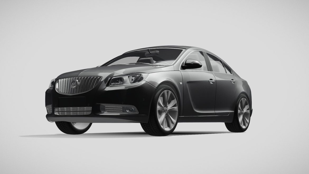 buick regal 2011 2013 3d model