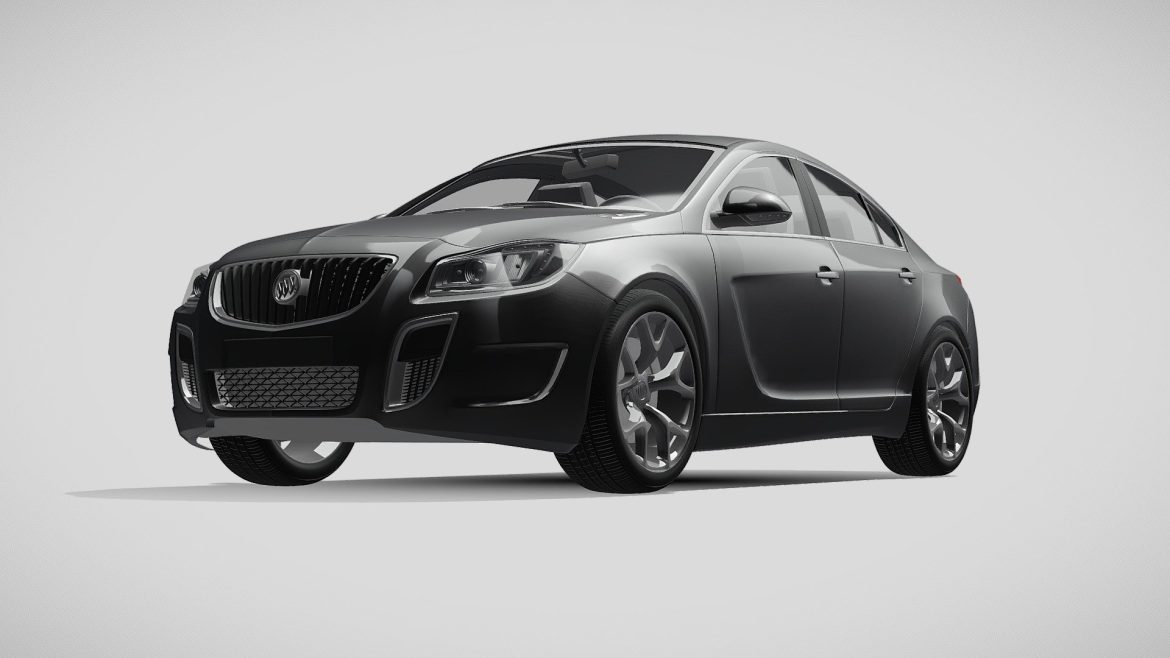 buick regal gs 2011 2013 3d model
