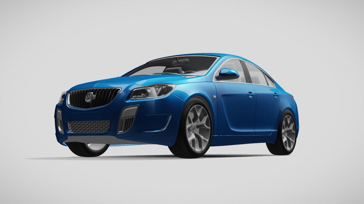 buick regal gs concept 2010 3d model